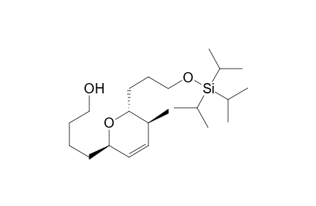 4-[(2R,5S,6R)-5-Methyl-6-[3-(triisopropyl]silyloxy)propyl]-5,6-dihydro-2H-pyran-2-yl]butanol