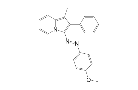 1-Methyl-2-phenyl-3-(p-methoxyphenylazo)indolizine