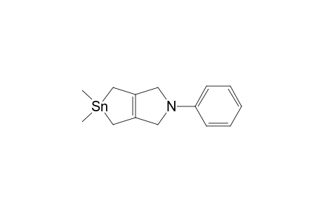 2-Phenyl-5,5-dimethyl-1,2,3,4,5,6-hexahydrostannol[3,4-c]pyrrole