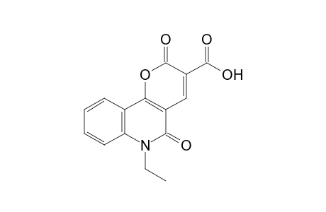 6-ethyl-2,5-dioxo-5,6-dihydro-2H-pyrano[3,2-c]quinoline-3-carboxylic acid