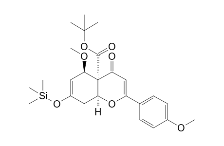 (4aR,5R,8aS)-4a-(tert-Butoxycarbonyl)-5-methoxy-2-(4'-methoxyphenyl)-7-trimethylsilyloxy-4a,5,8,8a-tetrahydro-4H-benzo[b]pyran-4-one