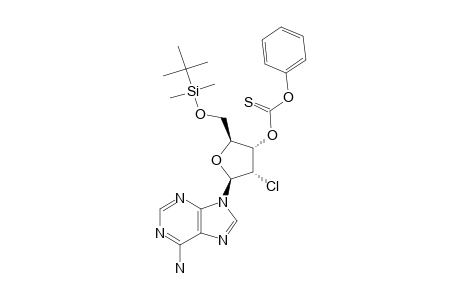 5'-O-(TERT.-BUTYLDIMETHYLSILYL)-2'-CHLORO-2'-DEOXY-3'-O-(PHENOXYTHIOCARBONYL)-ADENOSINE
