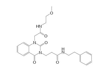3-(1-{2-[(2-methoxyethyl)amino]-2-oxoethyl}-2,4-dioxo-1,4-dihydro-3(2H)-quinazolinyl)-N-(2-phenylethyl)propanamide