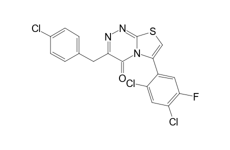 3-(4-chlorobenzyl)-6-(2,4-dichloro-5-fluorophenyl)-4H-[1,3]thiazolo[2,3-c][1,2,4]triazin-4-one