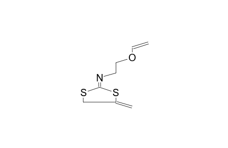 N-2-VINYLOXYETHYLIMINO-4-METHYLENE-1,3-DITHIOLANE (ISOMER MIXTURE)