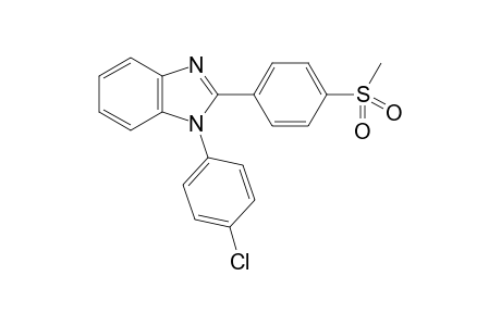 1-(4-Chlorophenyl)-2-(4-(methylsulfonyl)phenyl)-1H-benzo[d]imidazole