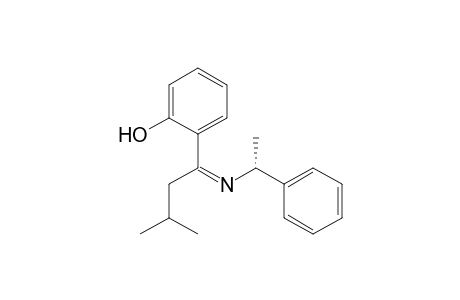 2-{3-Methyl-1-[(1R)-1-phenylethyl]iminobutyl}phenol