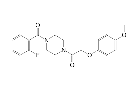 piperazine, 1-(2-fluorobenzoyl)-4-[(4-methoxyphenoxy)acetyl]-