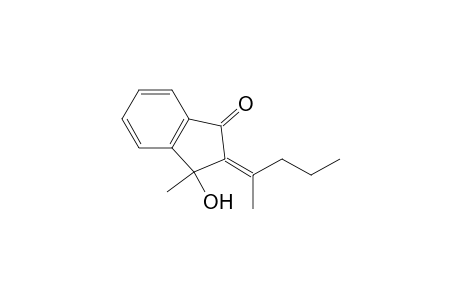 1H-Inden-1-one, 2,3-dihydro-3-hydroxy-3-methyl-2-pentylidene-, (Z)-(.+-.)-