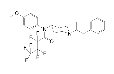 N-4-Methoxyphenyl-N-[1-(1-phenylpropan-2-yl)piperidin-4-yl]heptafluorobutanamide