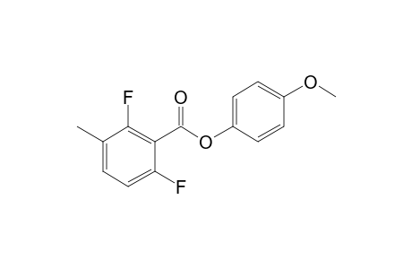 2,6-Difluoro-3-methylbenzoic acid, 4-methoxyphenyl ester