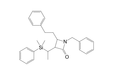 N-Benzyl-(3RS,4SR)-3-[(SR)-1-Dimethyl(phenyl)silylethyl]-4-(2-phenylethenyl)azetidin-2-one