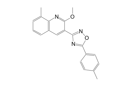 2-methoxy-8-methyl-3-[5-(4-methylphenyl)-1,2,4-oxadiazol-3-yl]quinoline