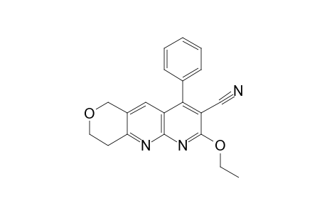 3-Cyano-2-ethoxy-4-phenyl-8,9-dihydro-6H-pyrano[4,3-b]-1,8-naphthyridine