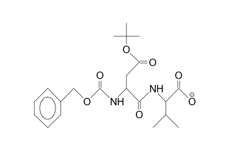 Z-L-Asp(B-T-butoxy)-L-val-oh anion