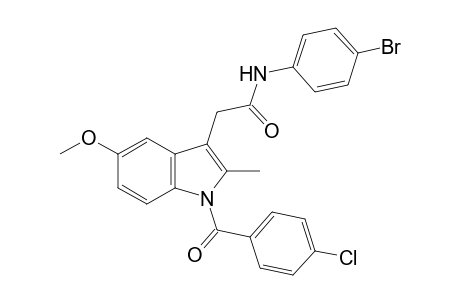 4'-bromo-1-(p-chlorobenzoyl)-5-methoxy-2-methylindole-3-acetanilide