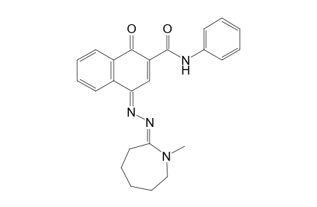 1,4-dihydro-1,4-dioxo-2-naphthanilide, 4-azine with hexahydro-1-methyl-2H-azepin-2-one