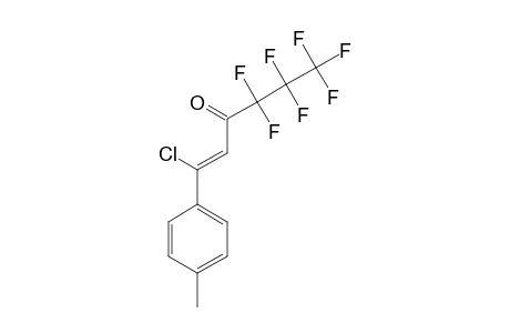 (Z)-1-CHLORO-4,4,5,5,6,6,6-HEPTAFLUORO-1-(PARA-METHYLPHENYL)-1-HEXEN-3-ONE
