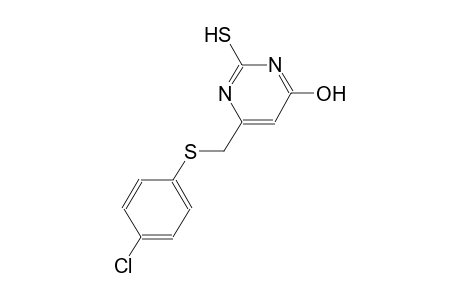 6-{[(4-chlorophenyl)sulfanyl]methyl}-2-sulfanyl-4-pyrimidinol