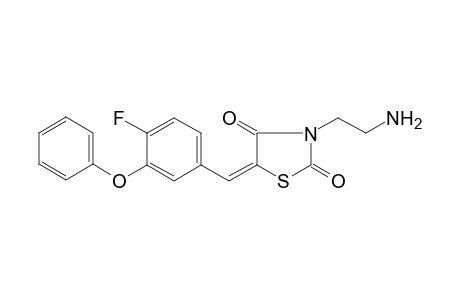 3-(2-Amino-ethyl)-5-(4-fluoro-3-phenoxy-benzylidene)-thiazolidine-2,4-dione