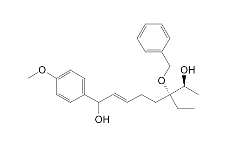 (E,6R,7S)-6-benzoxy-6-ethyl-1-(4-methoxyphenyl)oct-2-ene-1,7-diol