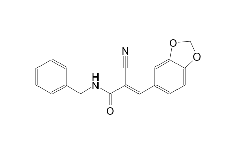 (2E)-3-(1,3-benzodioxol-5-yl)-N-benzyl-2-cyano-2-propenamide