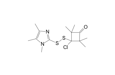 3-Chloro-3-[(1',4',5'-trimethyl-1H-imidazol-2'-yl)disulfanyl]-2,2,4,4-tetramethylcyclobutanone