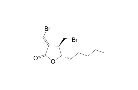 (3E,4R,5S)-3-(bromanylmethylidene)-4-(bromomethyl)-5-pentyl-oxolan-2-one