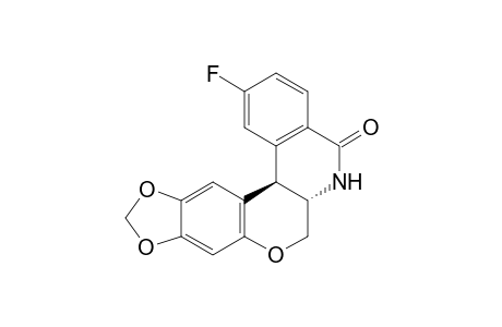 (+-)-Trans-11-fluoro-2,3-methylenedidioxy-6a,12b-dihydro-6H-chromeno[3,4-c]isoquinoline-8-one