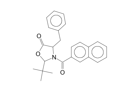 2-tert-Butyl-3-naphthalen-2-ylcarbonyl-4-(phenylmethyl)-1,3-oxazolidin-5-one