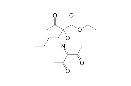 Ethyl 2-acetyl-2-{[(2,4-dioxopentan-3-ylidene)amino]oxy}-hexanoate