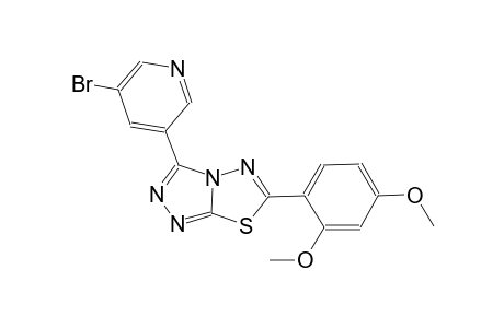 [1,2,4]triazolo[3,4-b][1,3,4]thiadiazole, 3-(5-bromo-3-pyridinyl)-6-(2,4-dimethoxyphenyl)-
