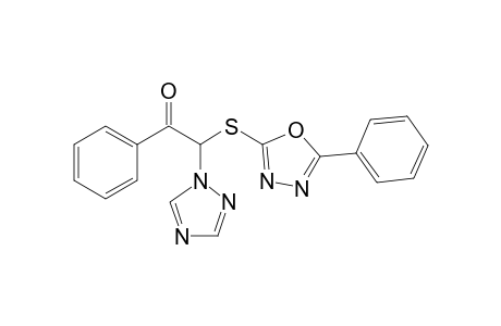 .omega.-(5-Phenyl-1,3,4-oxadiazol-2-thio)-.omega.-(1H-1,2,4-triazol-1-yl)acetophenone