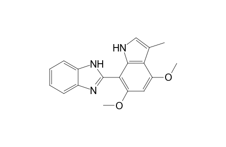 2-(4,6-dimethoxy-3-methyl-7-Indolyl)benzimidazole