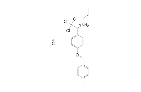 Benzenemethanamine, 4-[(4-methylphenyl)methoxy]-N-2-propenyl-alpha-(trichloromethyl)-, hydrochloride, salt