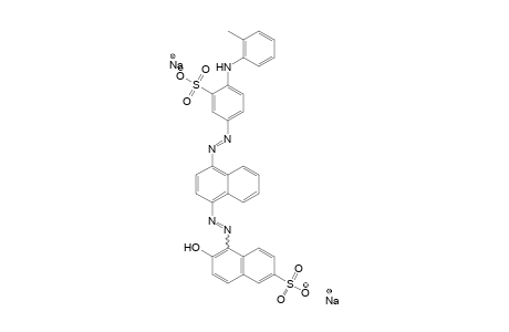 2-Naphthalenesulfonic acid, 6-hydroxy-5-[[4-[[4-[(2-methylphenyl)amino]-3-sulfophenyl]azo]-1-naphthalenyl]azo]-, disodium salt