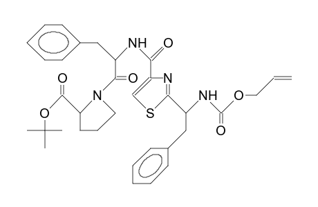 2-(<S>-1-Allyloxycarbonylaminoethyl)-4-(T-butyl <S>-prolinyl-<N-(S)-phenylalanyl>-carboxy)-thiazole