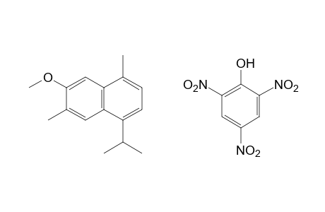 1,6-dimethyl-4-isopropyl-7-methoxynaphthalene, picarate