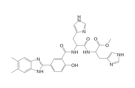 5-(5,6-dimethyl-1H-benzo[d]imidazol-2-yl)-2-hydroxybenzoyl His-His-dev