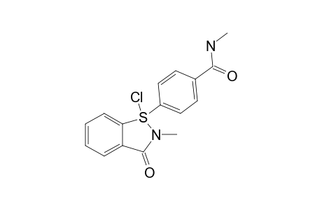 2,3-DIHYDRO-1-CHLORO-1-[4-(N-METHYLCARBAMOYL)-PHENYL]-2-METHYL-3-OXO-1,2-BENZISOTHIAZOLE