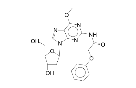 N-(2-Phenoxyacetylamino-6-methoxy-purin-9-yl)-2-deoxy-a-d-ribofuranoside