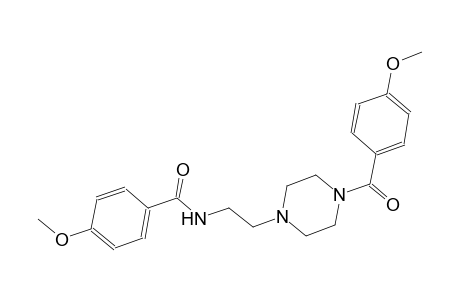 4-methoxy-N-{2-[4-(4-methoxybenzoyl)-1-piperazinyl]ethyl}benzamide