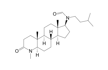 N-[(1S,3aS,3bR,5aR,9aR,9bS,11aS)-6,9a,11a-trimethyl-7-oxidanylidene-2,3,3a,3b,4,5,5a,8,9,9b,10,11-dodecahydro-1H-indeno[5,4-f]quinolin-1-yl]-N-(3-methylbutyl)methanamide