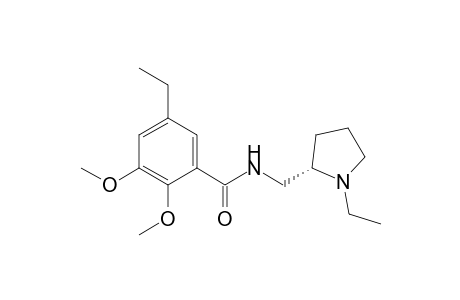 5-ethyl-N-[[(2S)-1-ethyl-2-pyrrolidinyl]methyl]-2,3-dimethoxybenzamide