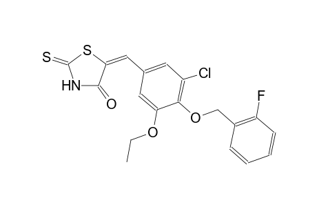 4-thiazolidinone, 5-[[3-chloro-5-ethoxy-4-[(2-fluorophenyl)methoxy]phenyl]methylene]-2-thioxo-, (5E)-