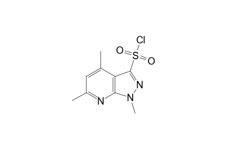 1H-Pyrazolo[3,4-b]pyridine-3-sulfonoyl chloride, 1,4,6-trimethyl-