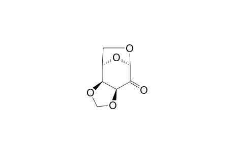 .beta.-D-lyxo-Hexopyranos-2-ulose, 1,6-anhydro-3,4-O-methylene-