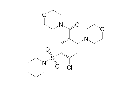 4-[5-chloro-2-(4-morpholinylcarbonyl)-4-(1-piperidinylsulfonyl)phenyl]morpholine