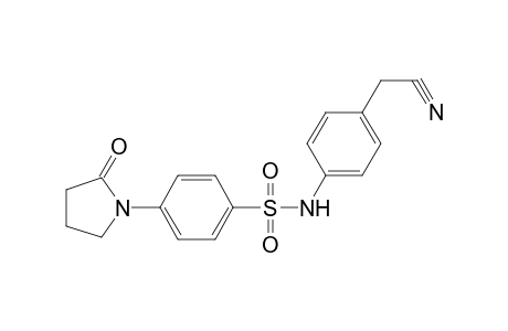 Benzenesulfonamide, N-(4-cyanomethylphenyl)-4-(2-oxopyrrolidin-1-yl)-