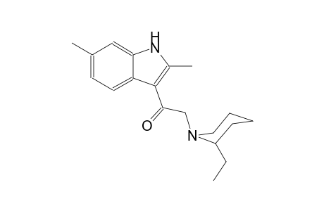 1-(2,6-dimethyl-1H-indol-3-yl)-2-(2-ethyl-1-piperidinyl)ethanone